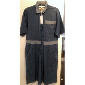 NWT Burning Torch wide leg romper small